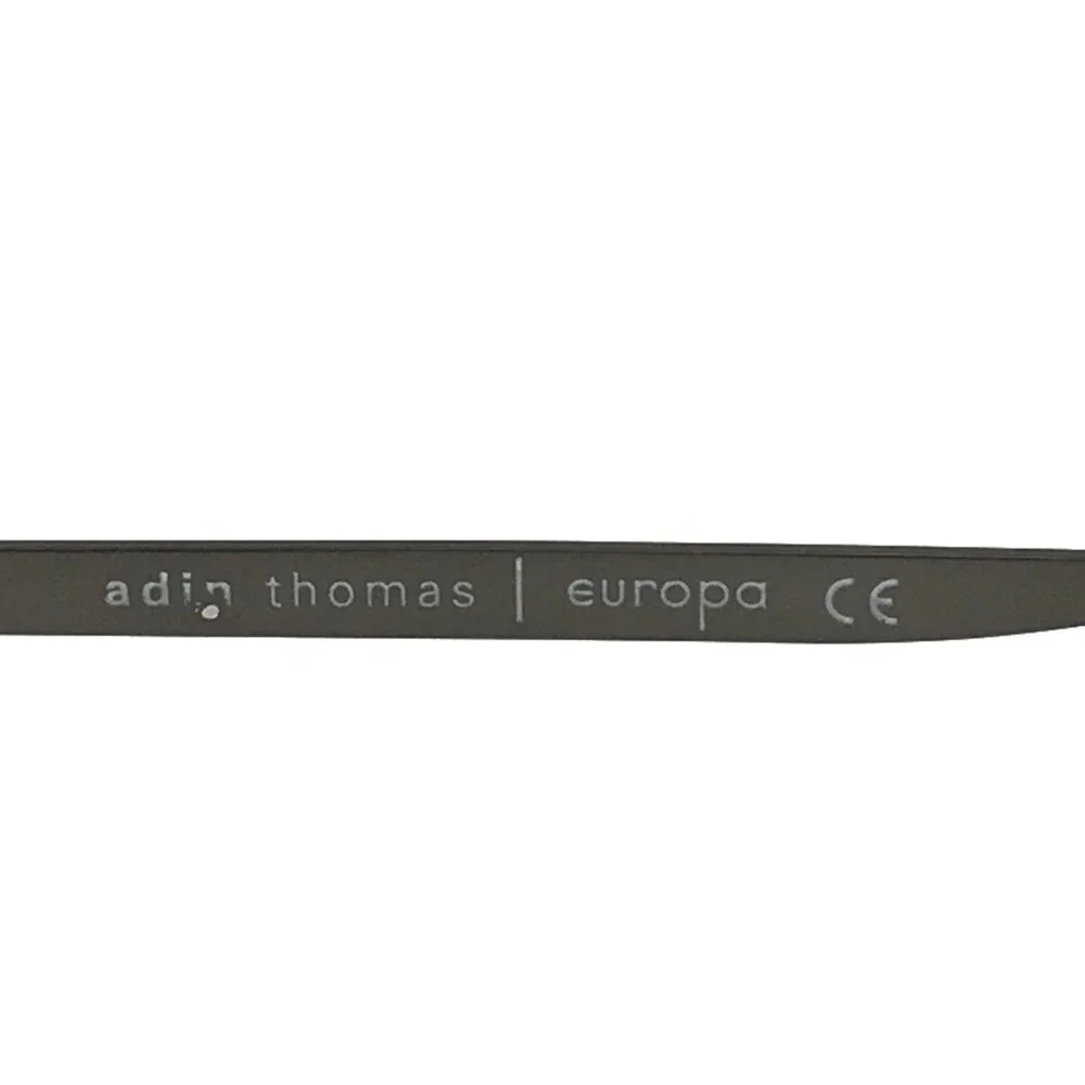 Adin Thomas Eyeglasses Frames AT-456 C3 Black Gray Rectangle Full Rim 54-18-140